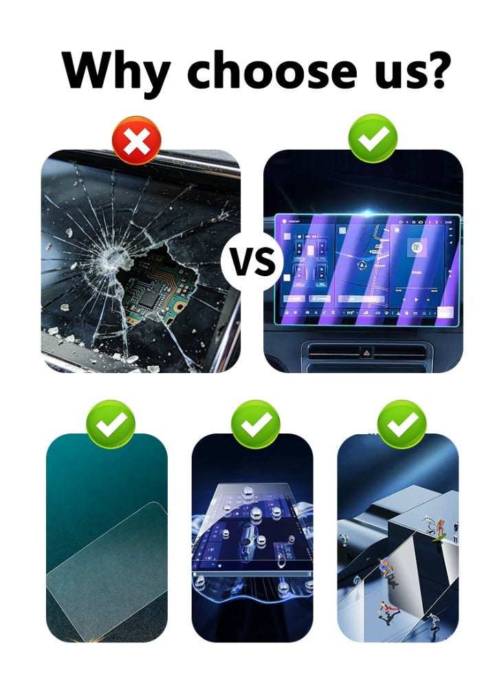 روكس 2026 نموذج لوحة أجهزة السيارة ROX Adamas ومجموعة فيلم وحدة التحكم المركزية - فيلم معتدل عالي الوضوح لحماية الشاشة ، مقاوم للخدش ودائم ، مع وضوح كبير وشفافية - Image 5